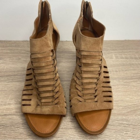 Franco Sarto Brown Janice Block Heel Sandal Size 8.5 - Picture 2 of 8